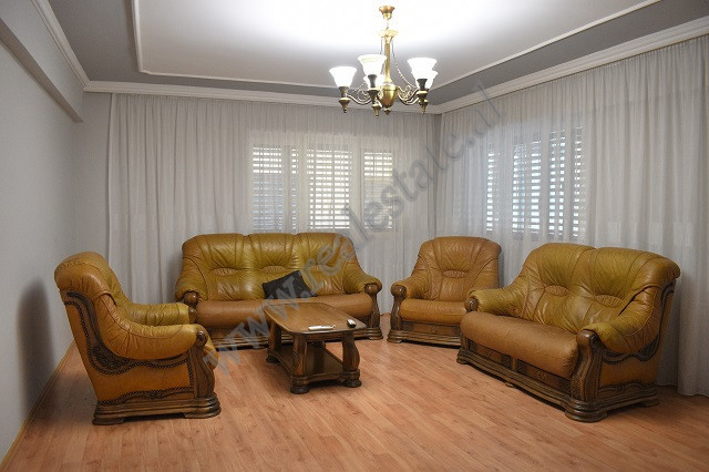 
Three bedroom apartment for rent in Xhanfize Keko Street, near Shtraus Square, in Tirana, Albania.